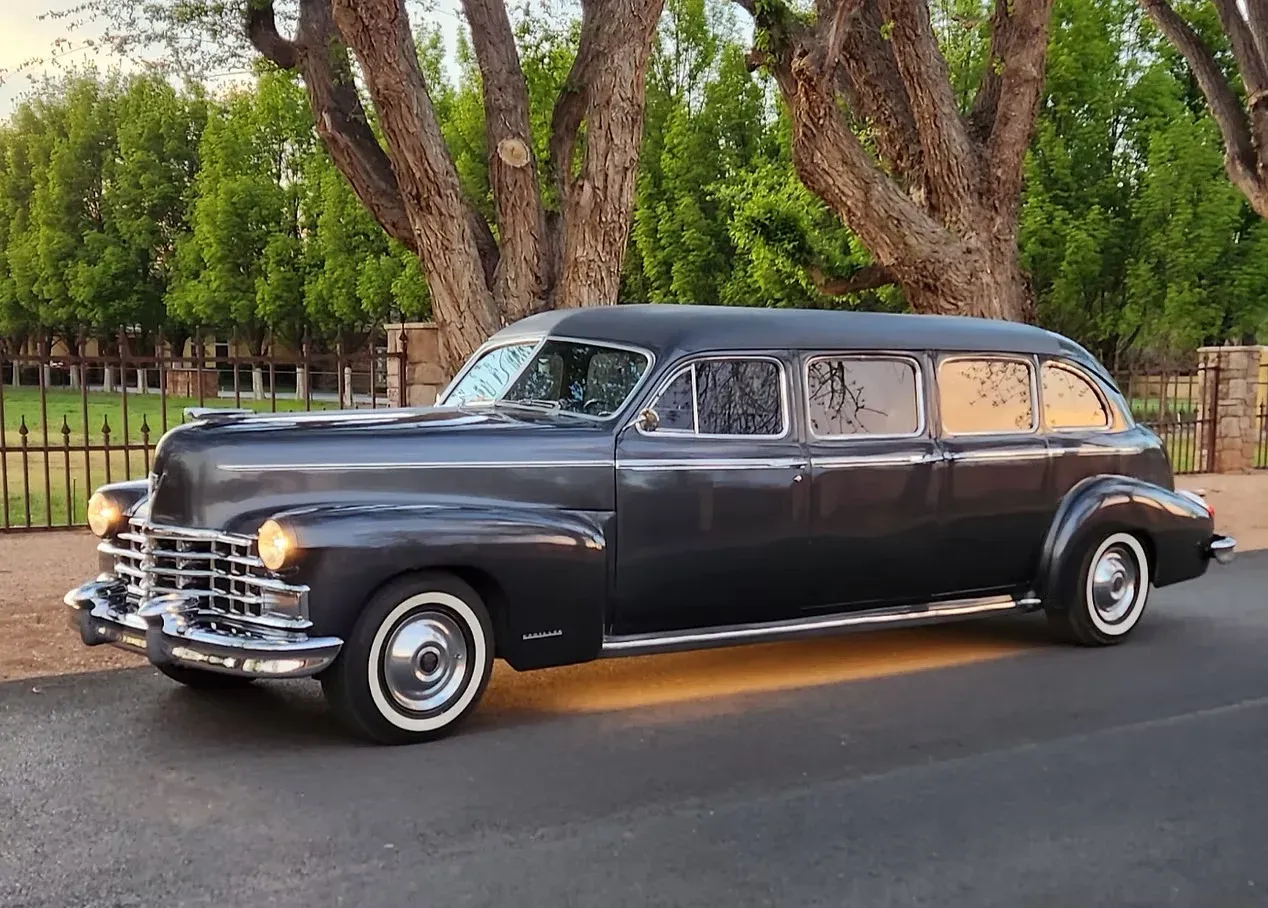 1946 Cadillac Airport Limousine (white), outside view